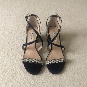Nina womens shoes - navy blue - worn one time